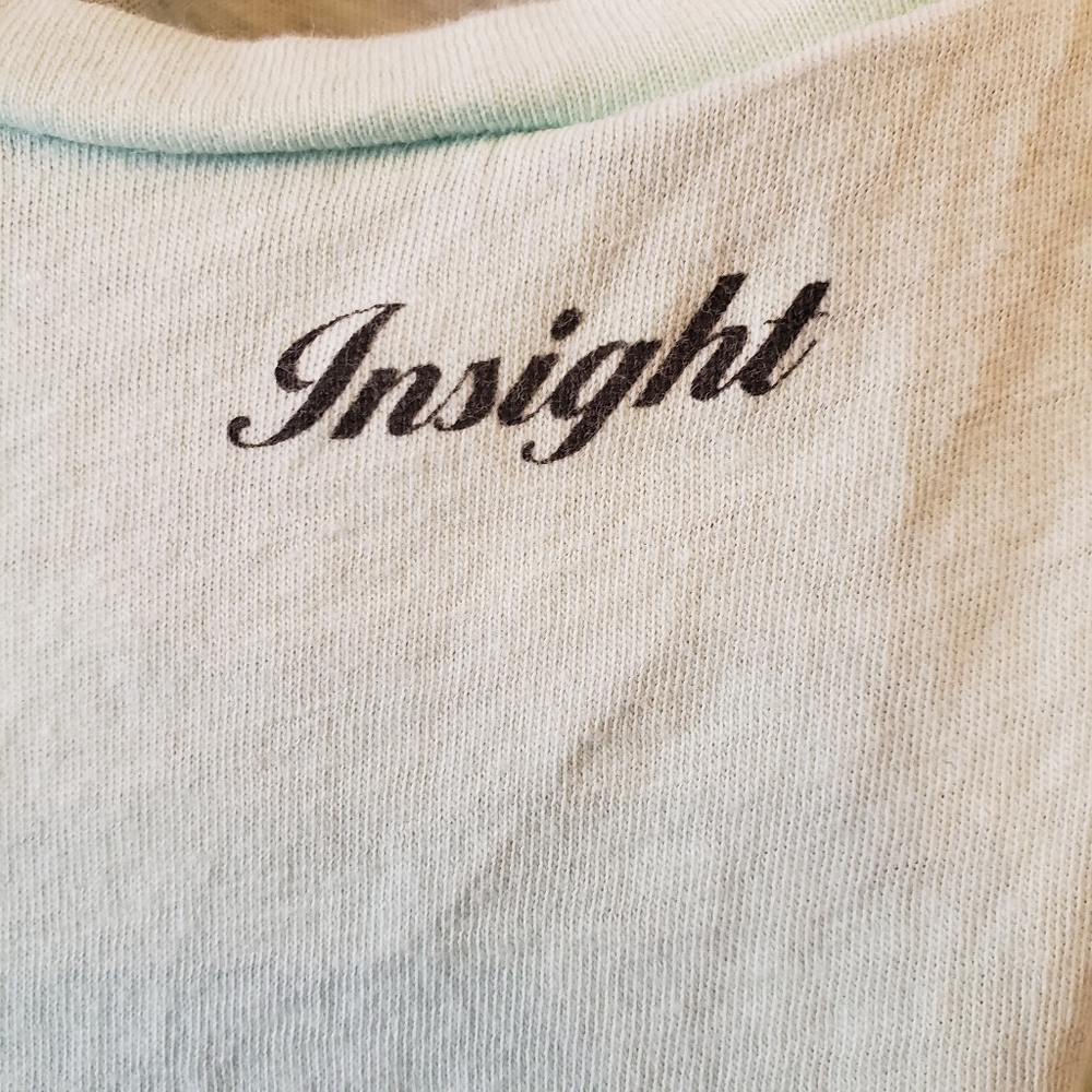 Insight Light Blue Floral Cross Tee - Picture 3 of 7